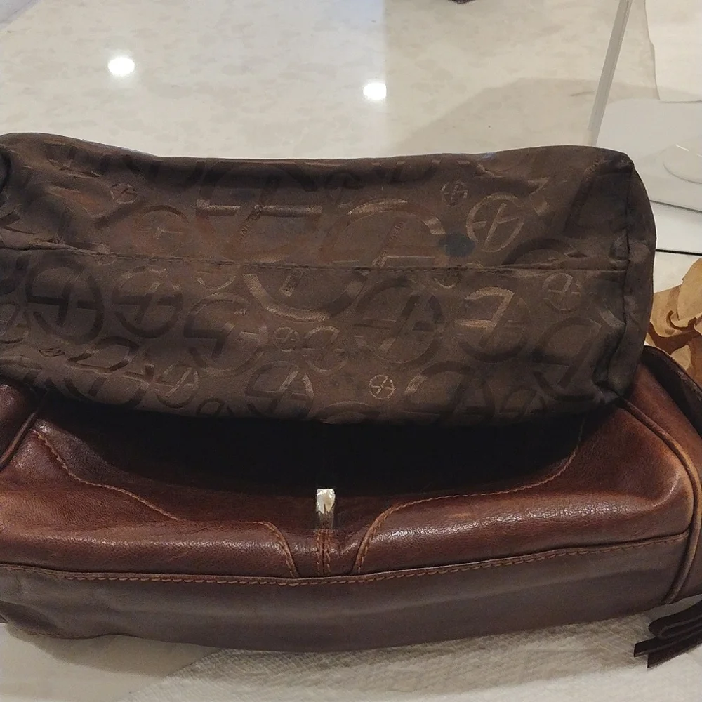 Francesco Biasia Hobo Bag Rich Soft Brown Leather / Suede - Picture 9 of 16